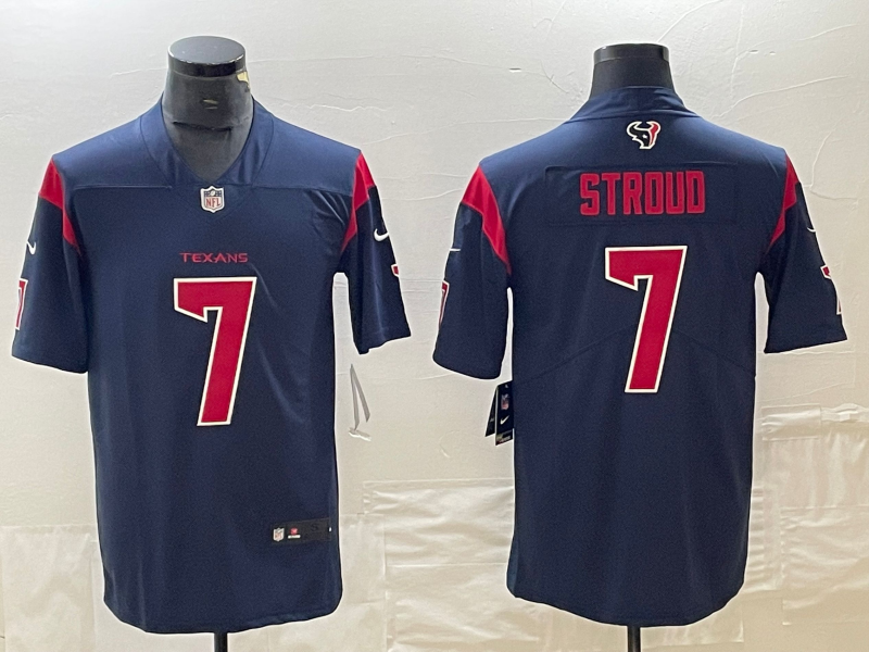 Men's Houston Texans C.J. Stroud #7 Navy Alternate Jersey